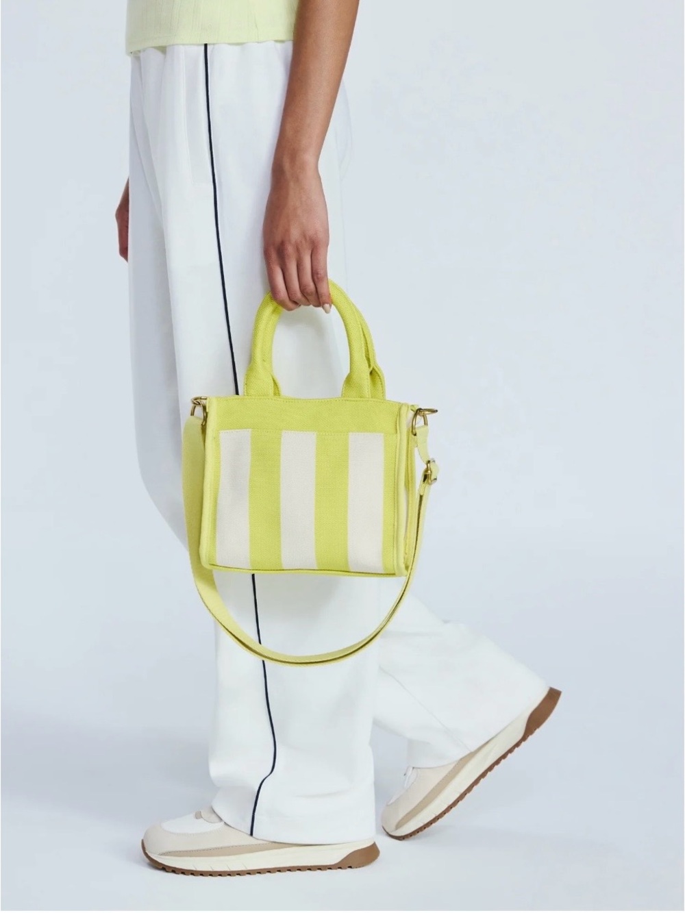 Free assembly Women's Lemon Stripe Mini Tote Bag